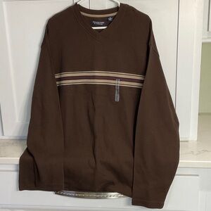 Roundtree & Yorke Chocolate V-Neck Sweater
